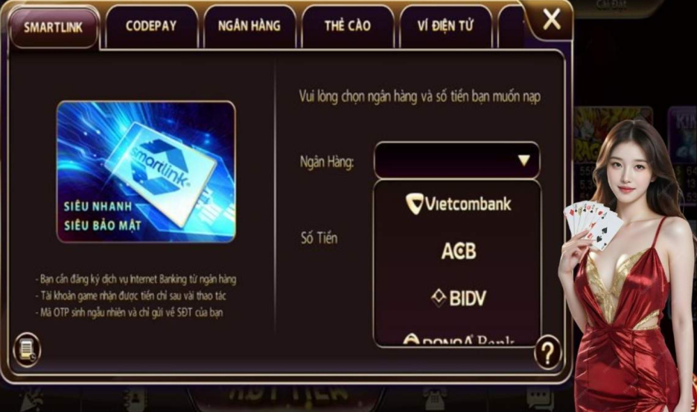 Sunwin hỗ trợ tất cả các ngân hàng tại Việt Nam